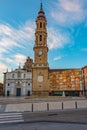 Catedral del salvador de zaragoza in Zaragoza, Spain Royalty Free Stock Photo