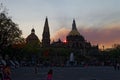 Catedral in Guadalajara, Jalisco, at sunset