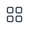 categories icon vector from ecommerce user interface concept. Thin line illustration of categories editable stroke. categories