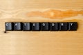 Category word Royalty Free Stock Photo