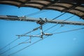 Catenary on a background of blue sky Royalty Free Stock Photo