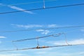 Catenary with blue sky Royalty Free Stock Photo
