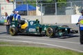 Caterham Racing Car in 2012 F1 Canadian Grand Prix Royalty Free Stock Photo