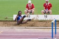 Caterine Ibarguen at his triple jump try Royalty Free Stock Photo