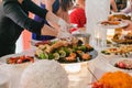 Catering buffet wedding event Royalty Free Stock Photo