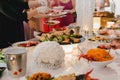 Catering buffet wedding event Royalty Free Stock Photo