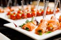 Catering canape salmon basil