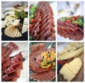 Catering collage Royalty Free Stock Photo