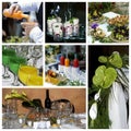 Catering collage theme Royalty Free Stock Photo