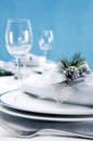 Catering formal place setting Royalty Free Stock Photo