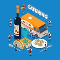 Catering Isometric Composition