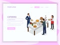 Catering Isometric Web Page