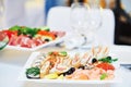 Catering restaurant event service. set table at party Royalty Free Stock Photo