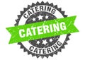 catering round grunge stamp. catering