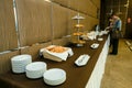 Catering - served table with rolls