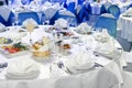 Catering service table decoration Royalty Free Stock Photo