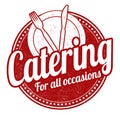 Catering stamp Royalty Free Stock Photo