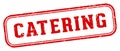 catering stamp. catering rectangular stamp on white background Royalty Free Stock Photo