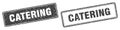Catering stamp set. catering square grunge sign Royalty Free Stock Photo