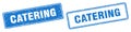 Catering stamp set. catering square grunge sign Royalty Free Stock Photo