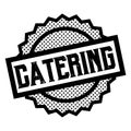 Catering stamp on white Royalty Free Stock Photo
