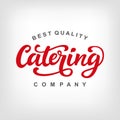 Catering vector logo badge
