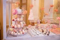 Catering wedding food buffet