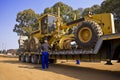 Caterpillar 140H - Chained Down