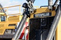 Caterpillar Bulldozer Dozer Yellow Machine Parked