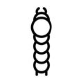 Caterpillar icon or logo in outline
