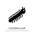 caterpillar icon in trendy design style. caterpillar icon isolated on white background. caterpillar vector icon simple and modern