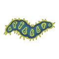 Caterpillar insect icon, biology and entomology creature