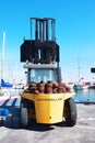 Caterpillar Lift Truck Marina Dock Marbella