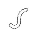 Caterpillar line outline icon or insect concept Royalty Free Stock Photo