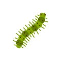 Caterpillar worm grub single flat vector icon