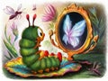 Caterpillar to butterfly