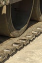 Caterpillar tracks of tank Royalty Free Stock Photo