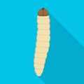 Caterpillar vector icon.Flat vector icon isolated on white background caterpillar.