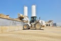 Caterpillar wheel dozer load the grave