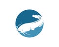 catfish vector icon illustration design Royalty Free Stock Photo