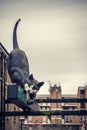 The Catford Cat statue Royalty Free Stock Photo