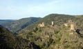 Cathar castle of Lastour Royalty Free Stock Photo