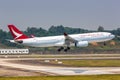 Cathay Dragon Airbus A330-300 airplane Chengdu airport