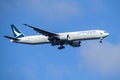 Cathay Pacific Airlines Boeing B777 Arriving at Sydney Airport