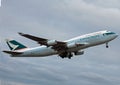 Cathay Pacific Boeing 747 Taking Off