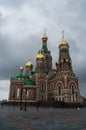 Cathedral of the Annunciation of the Blessed Virgin in the rain, Yoshkar-Ola, Mari El, Russia
