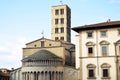 The Cathedral of Arezzo seen from Piazza Grande - Arezzo - Tuscany - Italy Royalty Free Stock Photo