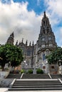Cathedral of Arucas (Church of San Juan Bautista) on a cloudy day, Gran Canaria, Spain Royalty Free Stock Photo