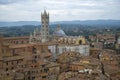 Cathedral of the Assumption of the Blessed Virgin Mary Duomo di Siena in the cityscape, Italy Royalty Free Stock Photo