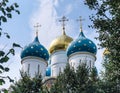 Cathedral of the Assumption of the Blessed Virgin Mary. Holy Trinity-St. Sergiev Posad Royalty Free Stock Photo